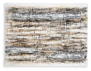 Grateville - Gray / Brown - Wall Art