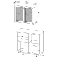 Mchale - 2 Door Engineered Wood Accent Cabinet - Golden Oak