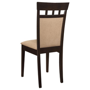 Gabriel - Closed BackSide Chairs (Set of 2) - Cappuccino