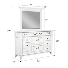 Stoney Creek - 8-Drawer Dresser - Weathered White