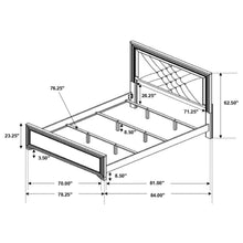 Penelope - Wood LED Panel Bed