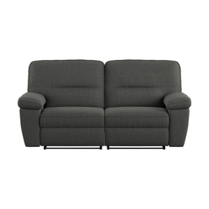 Alberta - 2 Piece Reclining Loveseat - Charcoal Gray