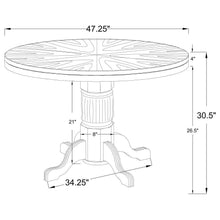 Mitchell - Round Dining And Billiard Poker Game Table - Amber