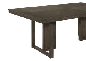 Kelly - Rectangular Wood Dining Table - Dark Gray