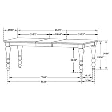 Madelyn - Extension Leaf Dining Table - Coastal White