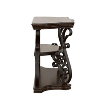 Laney - Scrollwork Entryway Sofa Console Table - Deep Merlot