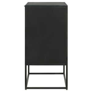 Alcoa - 3-Drawer Multi-Purpose Tall Accent Cabinet - Black