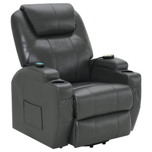 Sanger - Upholstered Power Lift Massage Recliner