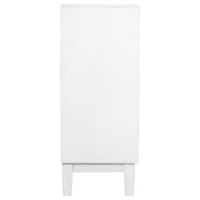 Gambon - 2 Door Wood Honeycomb Pattern Accent Cabinet - White