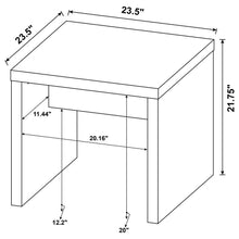 Lynette - Square Engineered Wood End Table - Mango