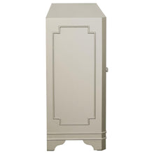 Toula - 4 Door Accent Cabinet - Smoke And Champagne