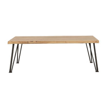 Zander - Rectangular Wood Top Coffee Table - Natural Brown