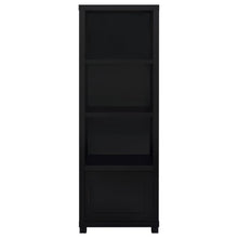 Jupiter - 3-Shelf Engineered Wood Media Tower - Black