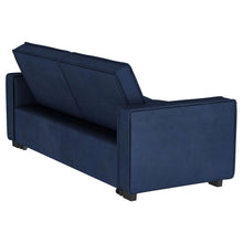 Gretchen - Upholstered Convertible Sleeper Sofa Bed - Navy Blue