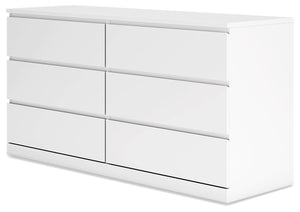 Onita - White - Six Drawer Dresser