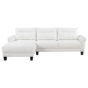 Caspian - Upholstered Curved Arm Chaise Sectional Sofa