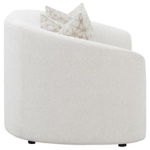 Rainn - Boucle Upholstered Sloped Arm Loveseat - Latte