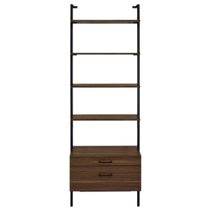 Owens - 3-Piece Wall Mounted Bookshelf Set - Walnut