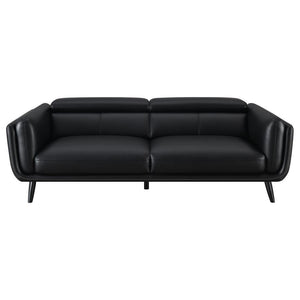 Shania - Upholstered Low Back Sofa - Black