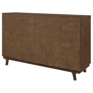 Reynolds - 2 Door Sideboard Buffet Storage Cabinet - Brown Oak