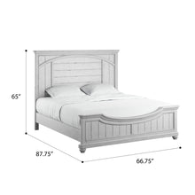 New Haven - Queen Panel Bed - Oyster Shell