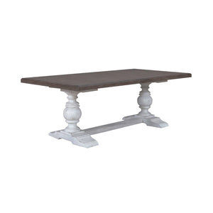 River Place - Trestle Table Set - White