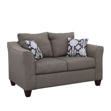 Salizar - Upholstered Flared Arm Loveseat - Charcoal Gray