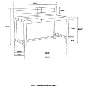 Purston - Writing Desk - Black