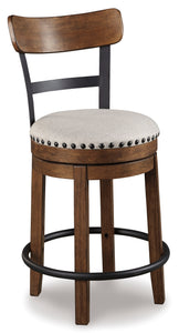 STORE SPECIAL - Valebeck 30" Upholstered Swivel Barstool