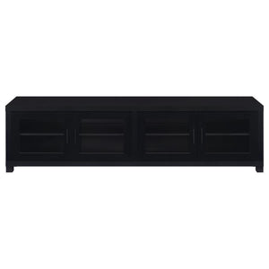 Jupiter - 4 Door Engineered Wood TV Stand - Black