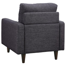 Watsonville - Upholstered Track Arm Tufted Accent Chair - Gray