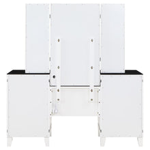 Talei - 6-Drawer Vanity Set With Lighting - Black And White