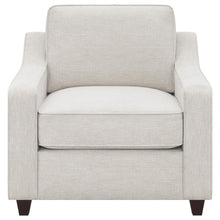 Christine - Upholstered Sloped Arm Accent Chair - Beige