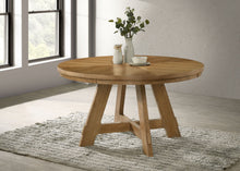 Danvers - Round Wood Dining Table - Brown Oak