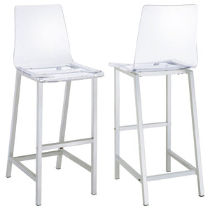 Juelia - Chrome Stools (Set of 2)