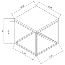 Birdie - Square Engineered Wood End Table - Sonoma Gray