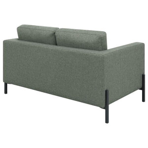 Tilly - Upholstered Track Arm Loveseat - Sage