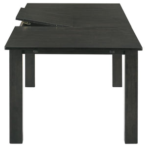 Jakob - Rectangular Extension Leaf Dining Table - Black