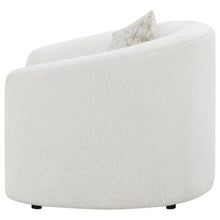 Rainn - Boucle Upholstered Sloped Arm Accent Chair - Latte