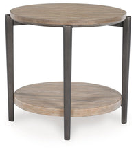 Dyonton - Light Grayish Brown - Round End Table