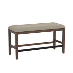 Seneca - Gathering Height Bench - Walnut Brown