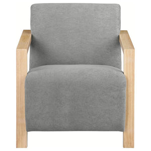 Diego - Upholstered Accent Arm Chair With Wood Arms