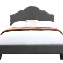 Madison - Upholstered King Bed - Charcoal Gray