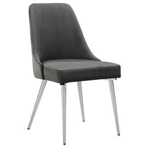 Cabianca - Upholstered Dining Side Chair (Set of 2) - Gray