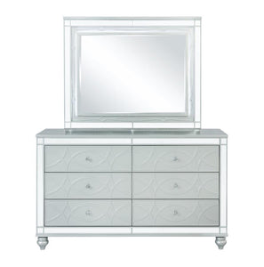 Gunnison - 6-Drawer Dresser - Silver Metallic