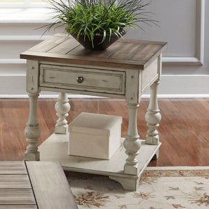 Morgan Creek - End Table - White