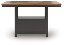 Wildenauer - Brown / Black - Rectangular Dining Room Counter Table