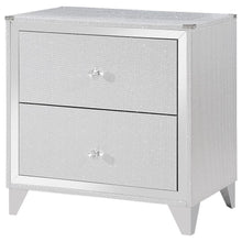 Larue - 2-Drawer Nightstand - Silver