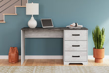 Shawburn - White / Dark Charcoal Gray - Home Office Desk