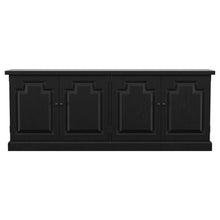 Florence - 4 Door Dining Sideboard Buffet - Distressed Black